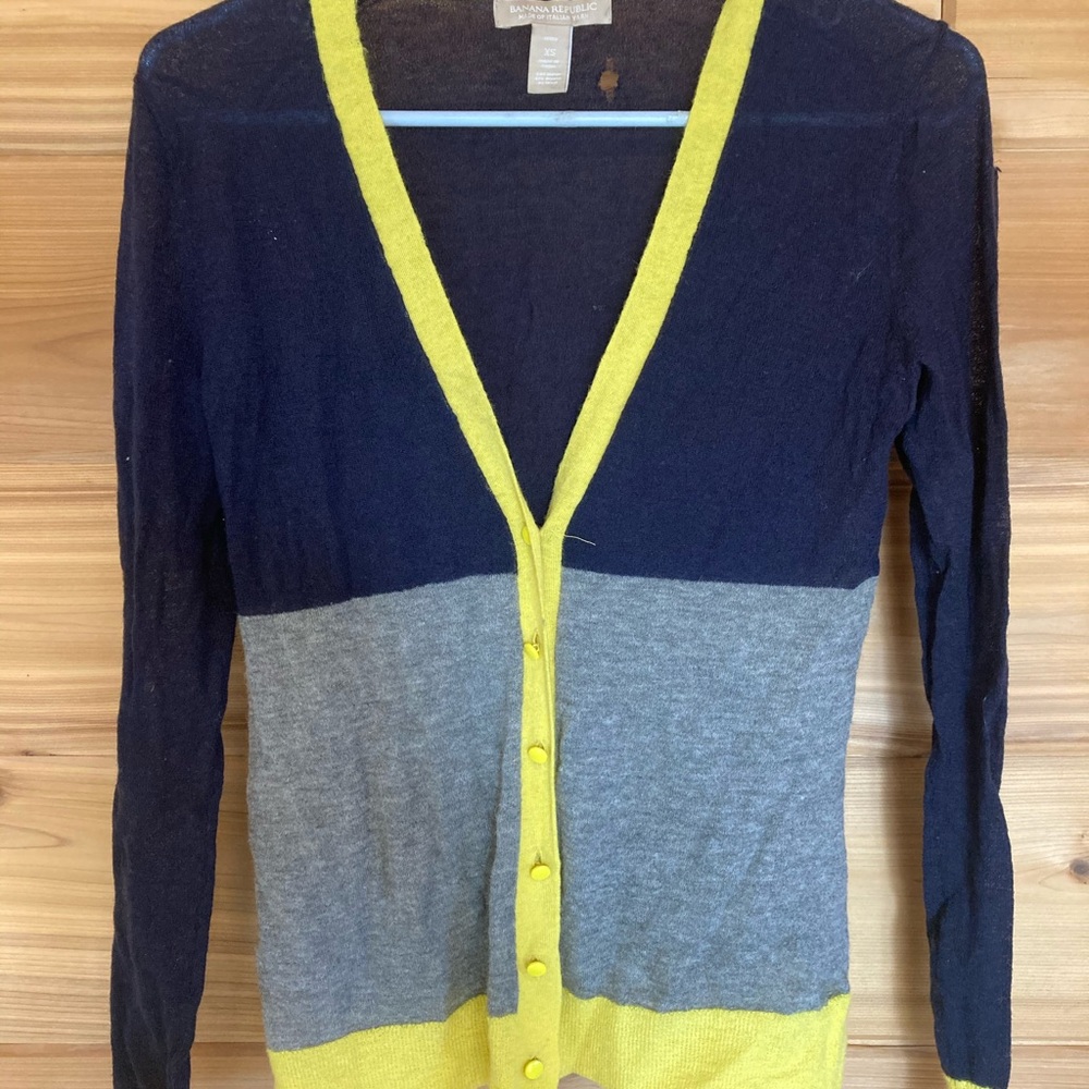 Banana republic colorblock cardigan